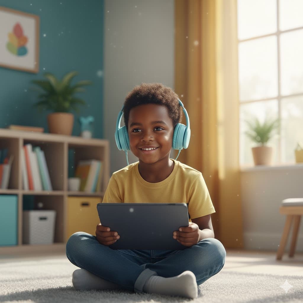 Kids practicing life skills together in a cozy room